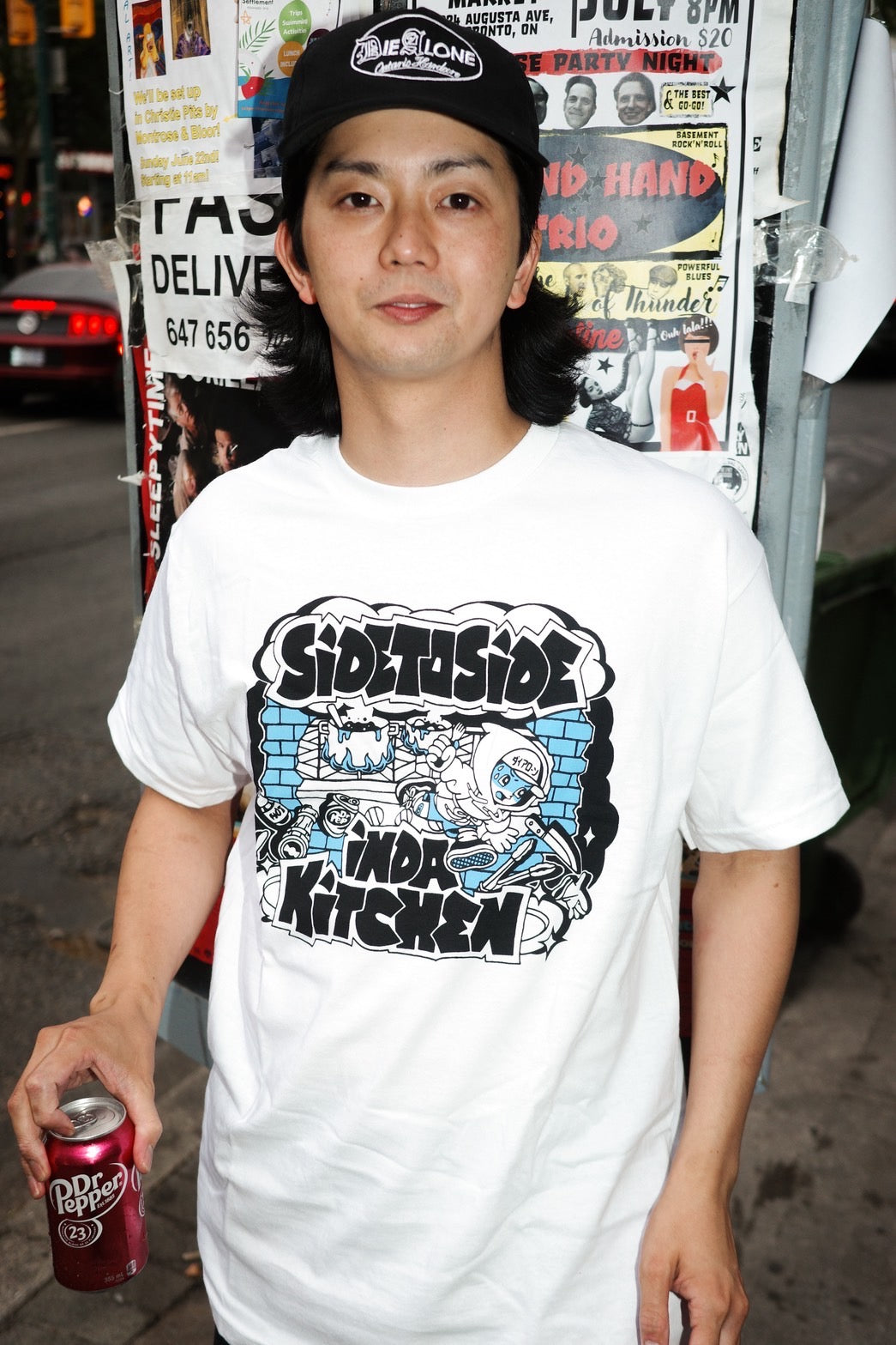 Side to side in da kitchen “Hoodie boy” White S/S T-Shirt