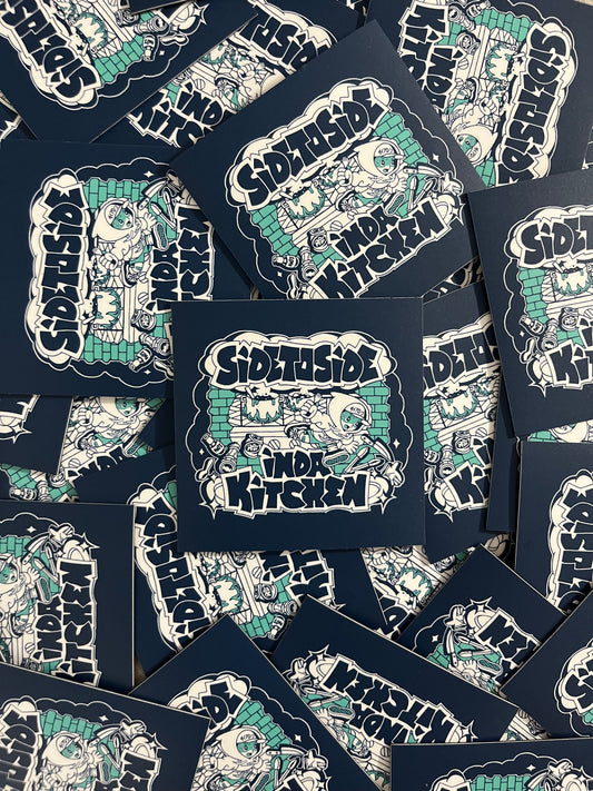 Side to side in da kitchen “Hoodie boy” Magnet sticker