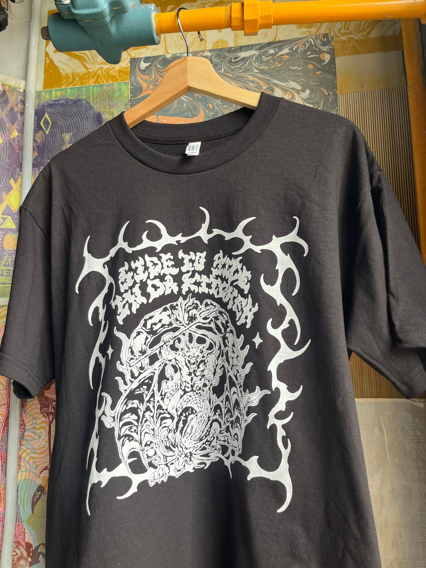 Side to side in da kitchen “Dragon” Black S/S T-Shirt